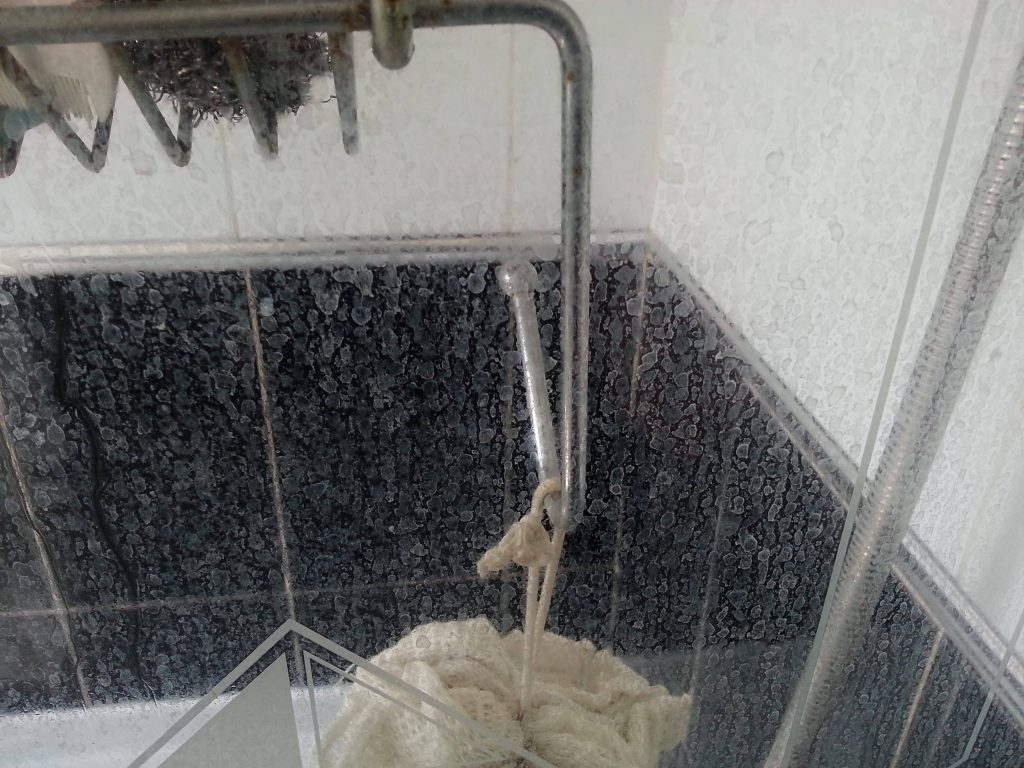 Duş kabinin cam kapısını pırıl pırıl temiz tutmak