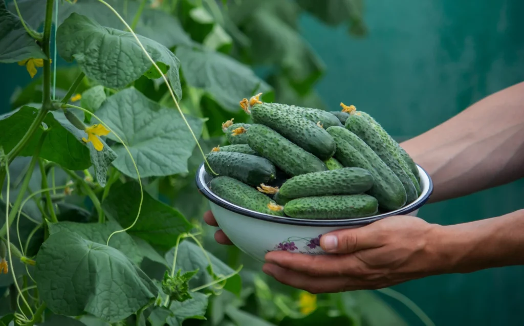 Ich bestreuen Asche auf Gurken - die Früchte sind doppelt so stark, die Blätter sind grün wie ein Sorrel