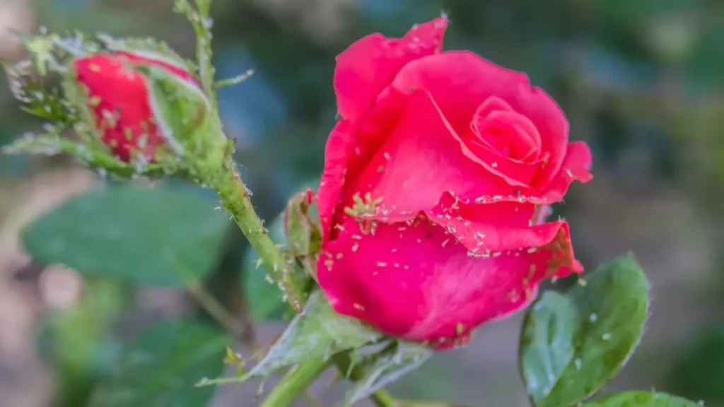 Wie man Blattläuse auf Lieblingsrosen loswerden.